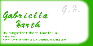 gabriella harth business card